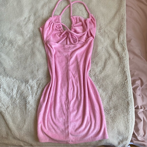 Pink Mini Dress / Swim Cover - Picture 3 of 6